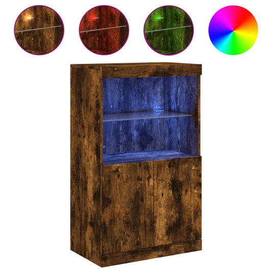 Příborník S Led Osvětlením 60,5 X 37 X 100 Cm