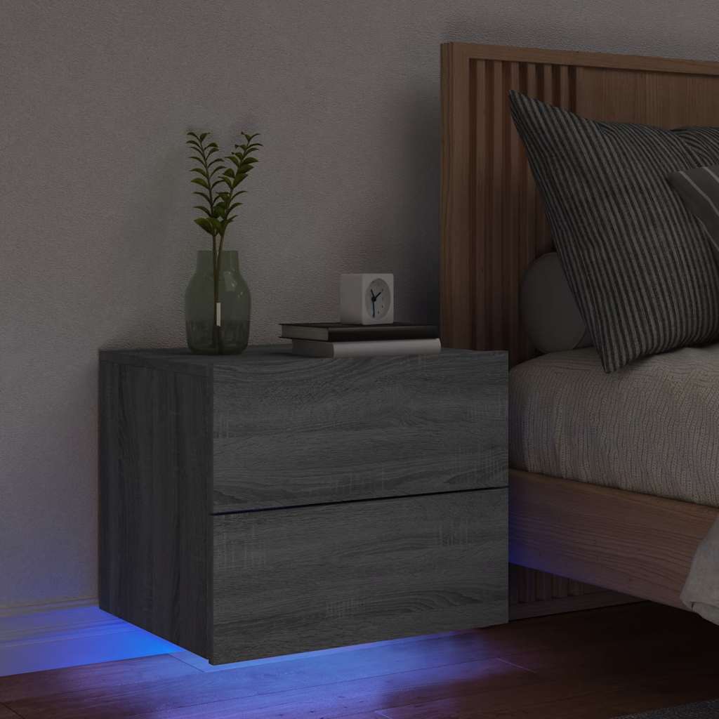 Nástěnný Noční Stolek S Led Osvětlením