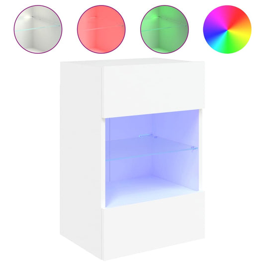 Nástěnná Tv Skříňka S Led Osvětlením 40 X 30 X 60,5 Cm