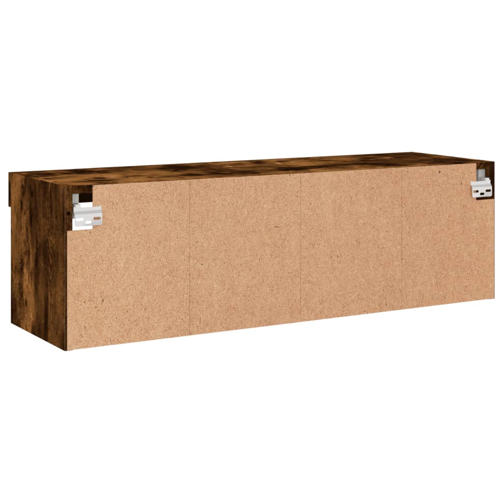 Tv Skříňka S Led Osvětlením Kouřový Dub 100 X 30 X 30 Cm