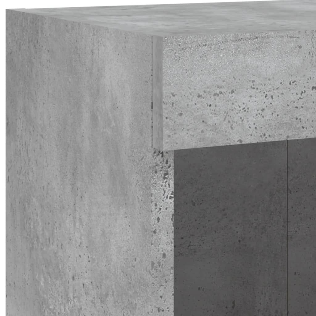 Nástěnná Tv Skříňka S Led Osvětlením Betonově Šedá 100X30X40 Cm