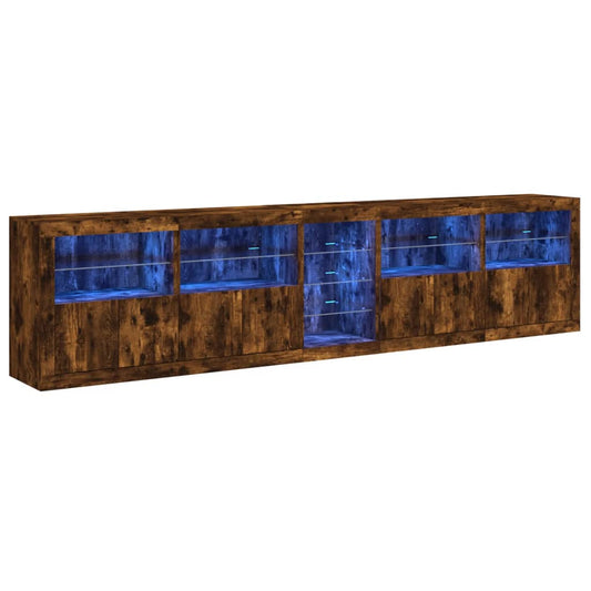 Příborník S Led Osvětlením 283 X 37 X 67 Cm