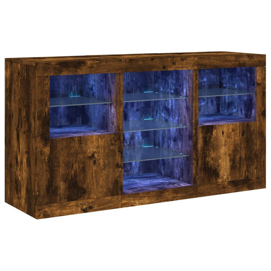 Příborník S Led Osvětlením 123 X 37 X 67 Cm