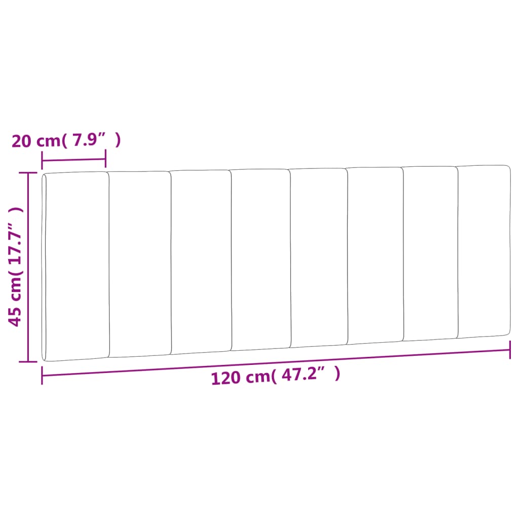 Polštář Na Čelo Postele Hanko Růžový 120 Cm Samet