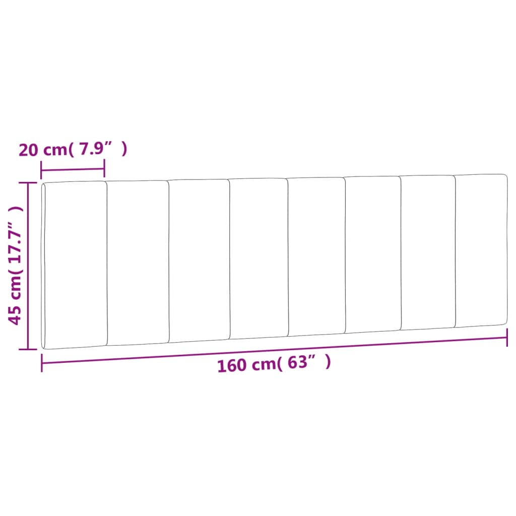 Polštář Na Čelo Postele Hanko Růžový 160 Cm Samet