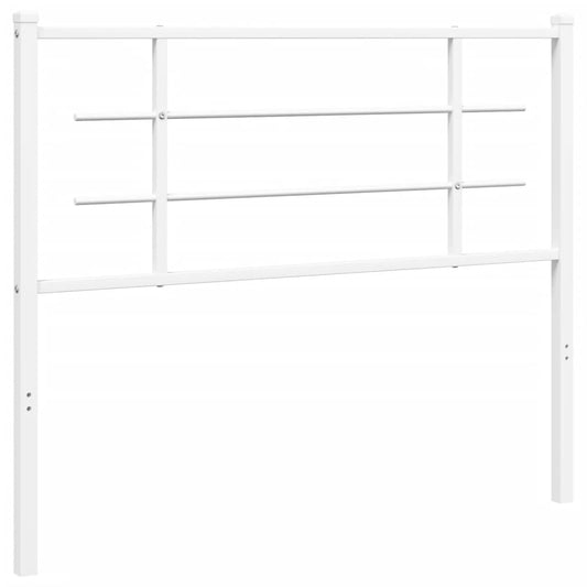 Kovové Čelo Postele Bílé