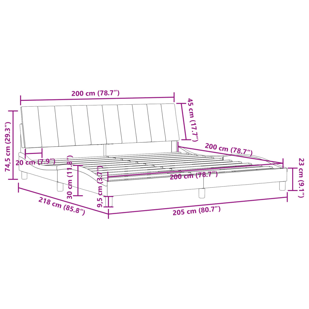 Rám Postele Bez Matrace Hanko Tmavě Zelená 200 X 200 Cm Samet