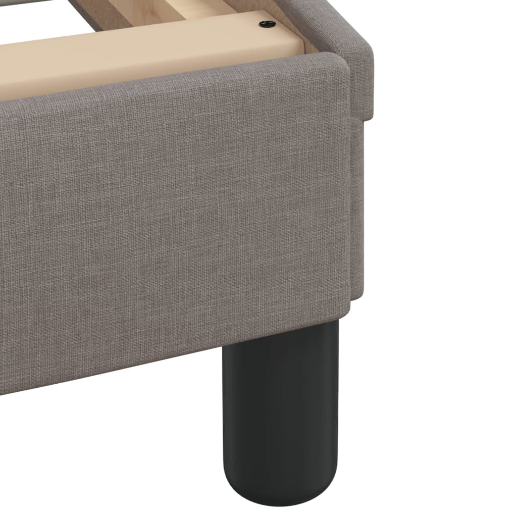 Rám Postele S Led Bez Matrace Hvar Taupe 90X200 Cm Látka