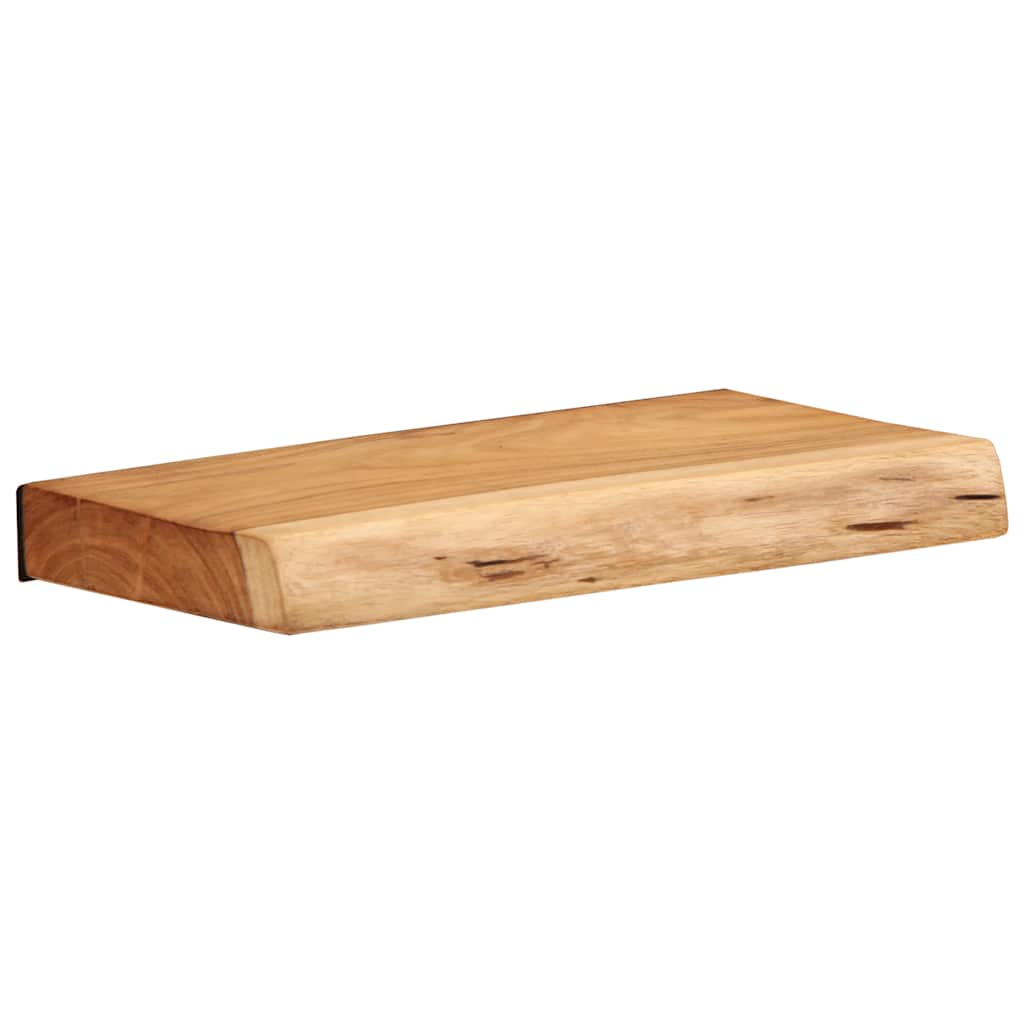 Nástěnné Police 2 Ks 30X20X3,5 Cm Masivní Dřevo Akácie