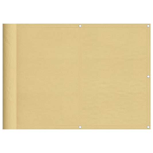 Balkonová Zástěna Písková 75 X 1 000 Cm 100% Polyester Oxford