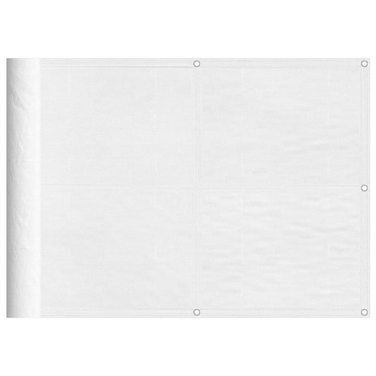 Balkonová Zástěna Bílá 75 X 700 Cm 100% Polyester Oxford