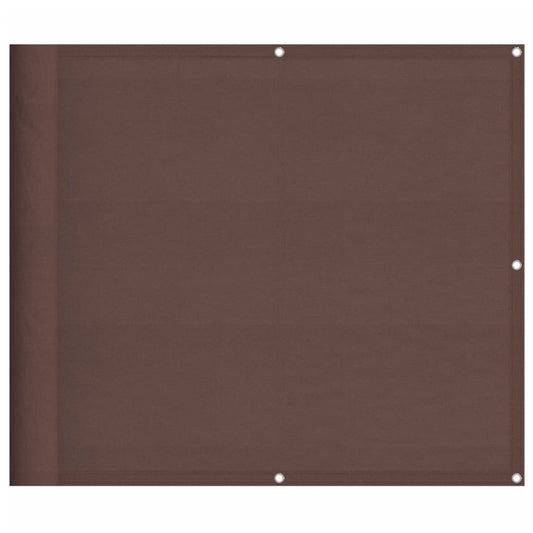 Balkonová Zástěna Hnědá 90 X 1 000 Cm 100% Polyester Oxford