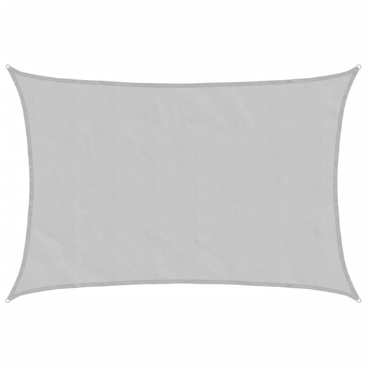 Stínicí Plachta 3,5 X 2,5 M 100% Polyester Oxford Světle Šedá