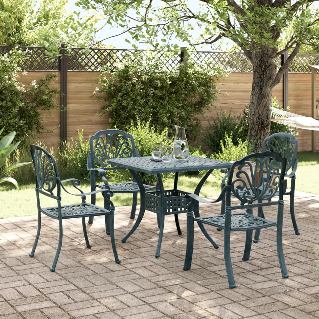 3Dílný Bistro Set Bronzový Litý Hliník
