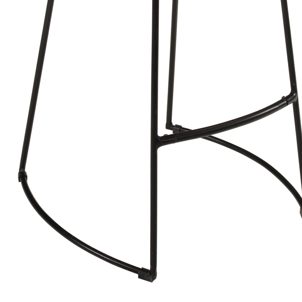 7Dílný Barový Set Masivní Hrubé Mangovníkové Dřevo A Kov