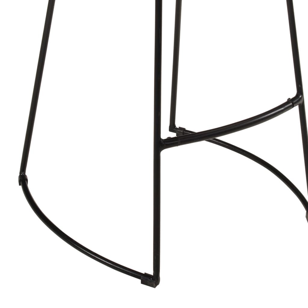 5Dílný Barový Set Masivní Hrubé Mangovníkové Dřevo A Kov