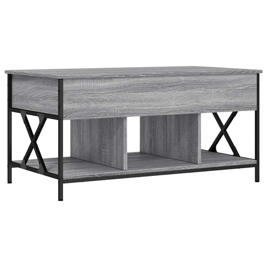 Konferenční Stolek Šedý Sonoma 100 X 55 X 50 Cm Kompozit A Kov