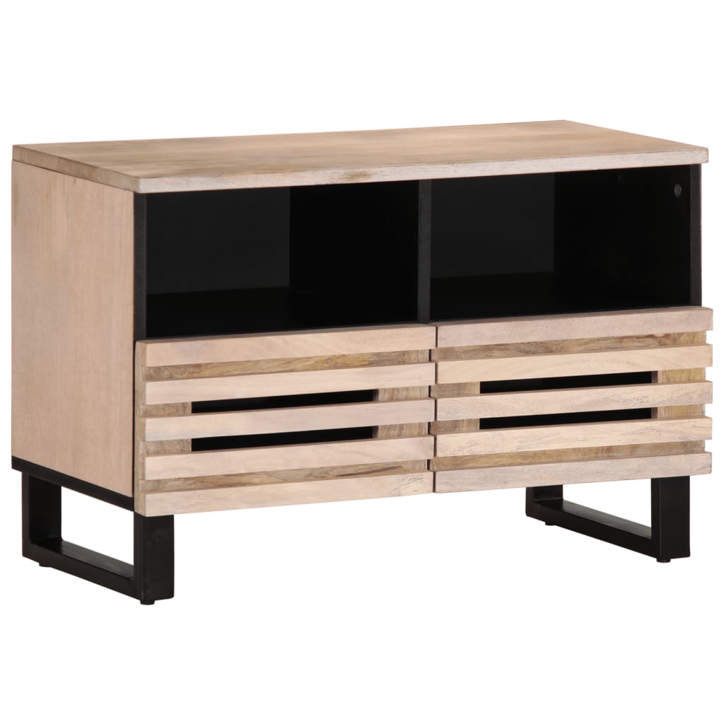 Tv Skříňka 70 X 34 X 46 Cm Masivní Akáciové Dřevo