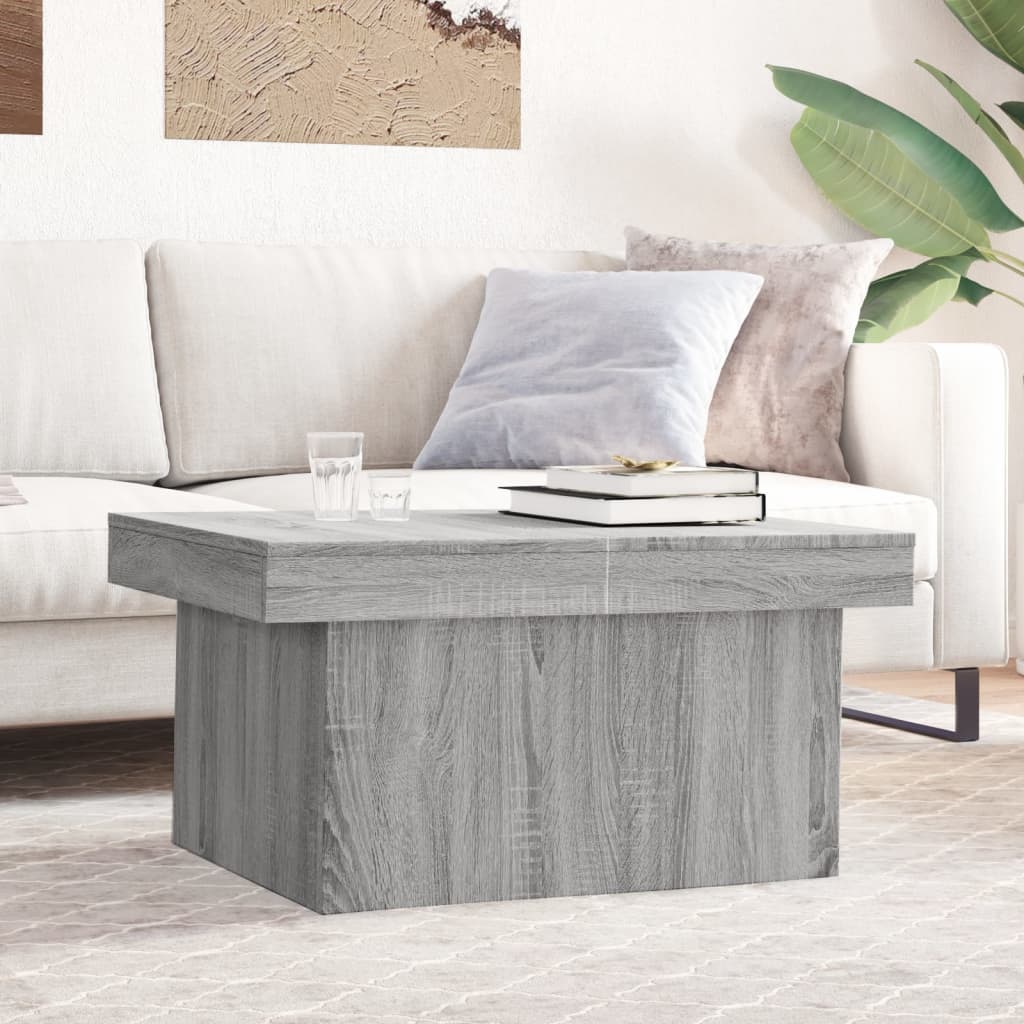 Konferenční Stolek Betonově Šedý 80X55X40 Cm Kompozitní Dřevo