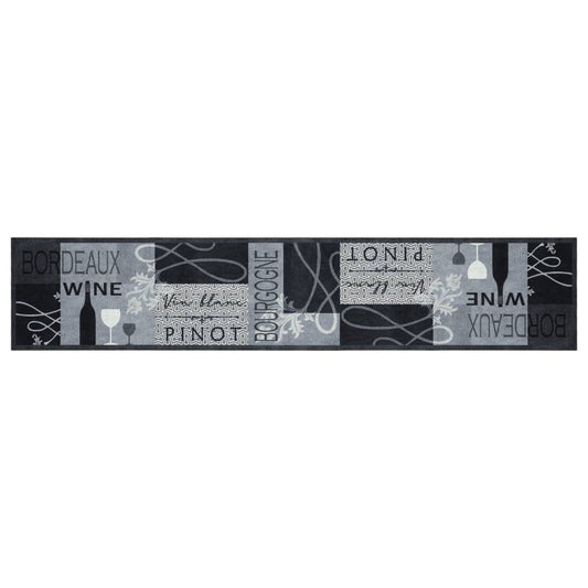 Kuchyňský Koberec Omyvatelný Víno Šedý Samet Vínová