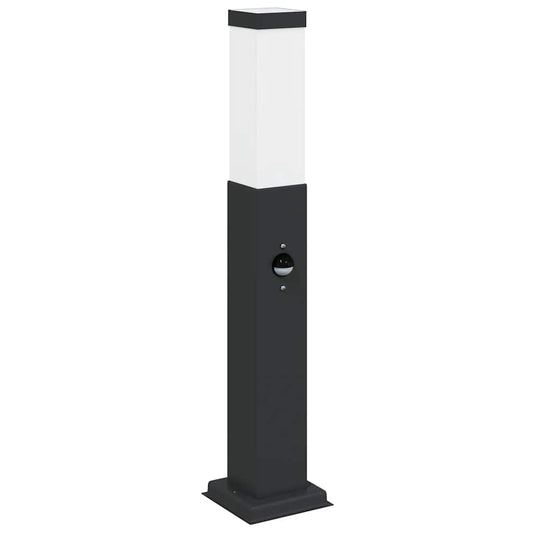 Sloupkové Svítidlo Se Senzorem 50 Cm Černé Ip44