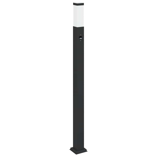 Sloupkové Svítidlo Se Senzorem 110 Cm Černé Ip44