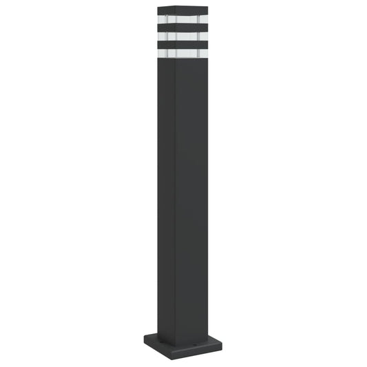 Venkovní Stojací Lampa Černá Hliník 80 Cm