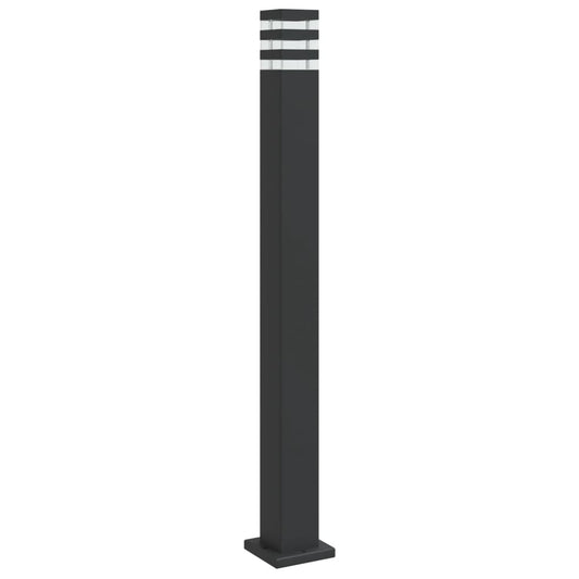 Venkovní Stojací Lampa Černá Hliník 110 Cm