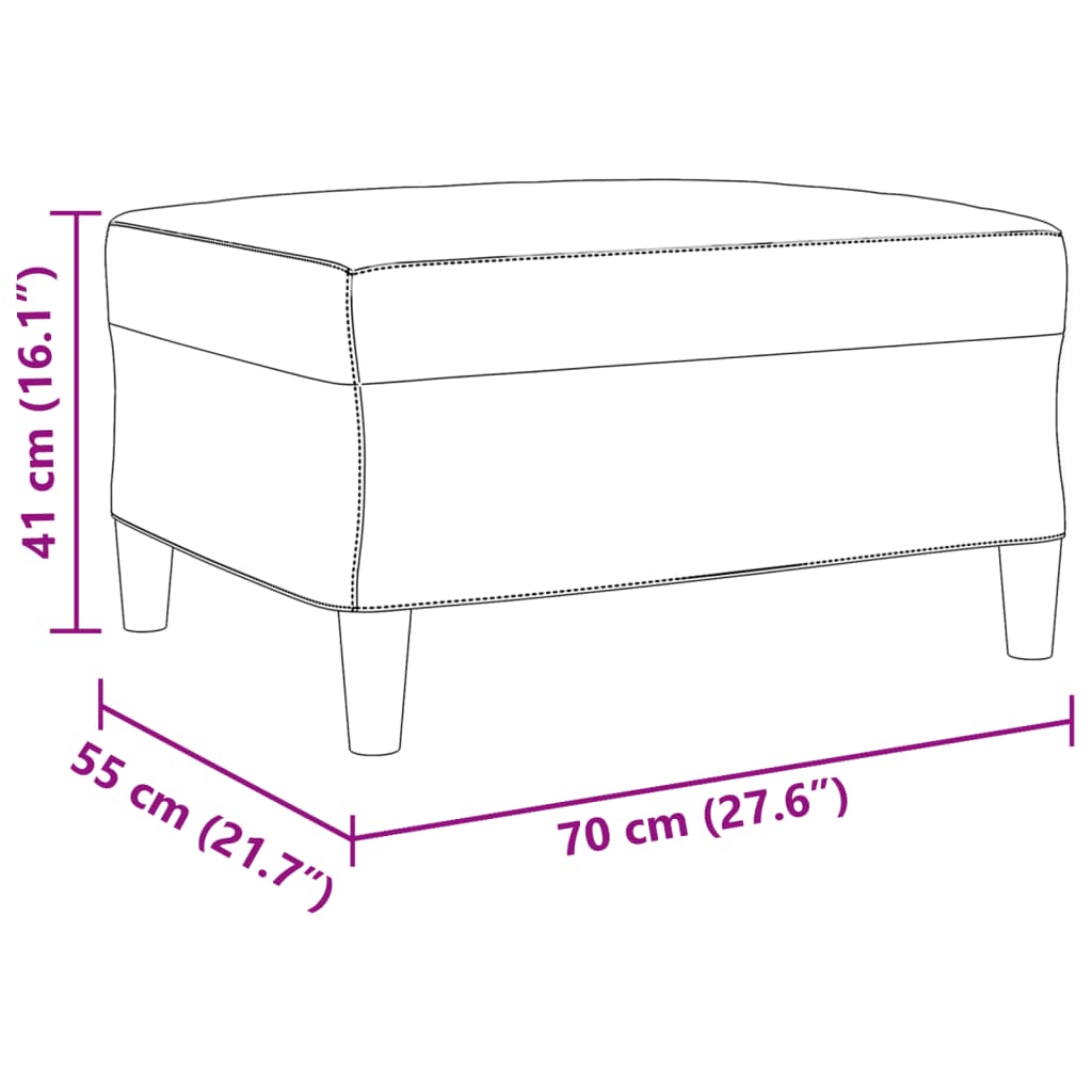 3Dílná Sedací Souprava S Podnožkou A Polštáři Žlutá Textil