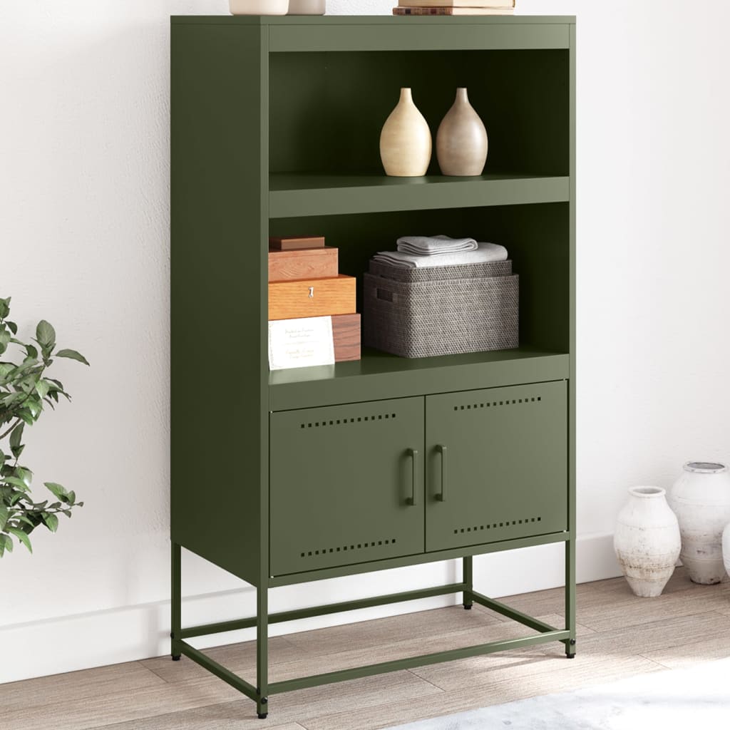 Skříň Highboard 68,5 X 38,5 X 123,5 Cm Ocel