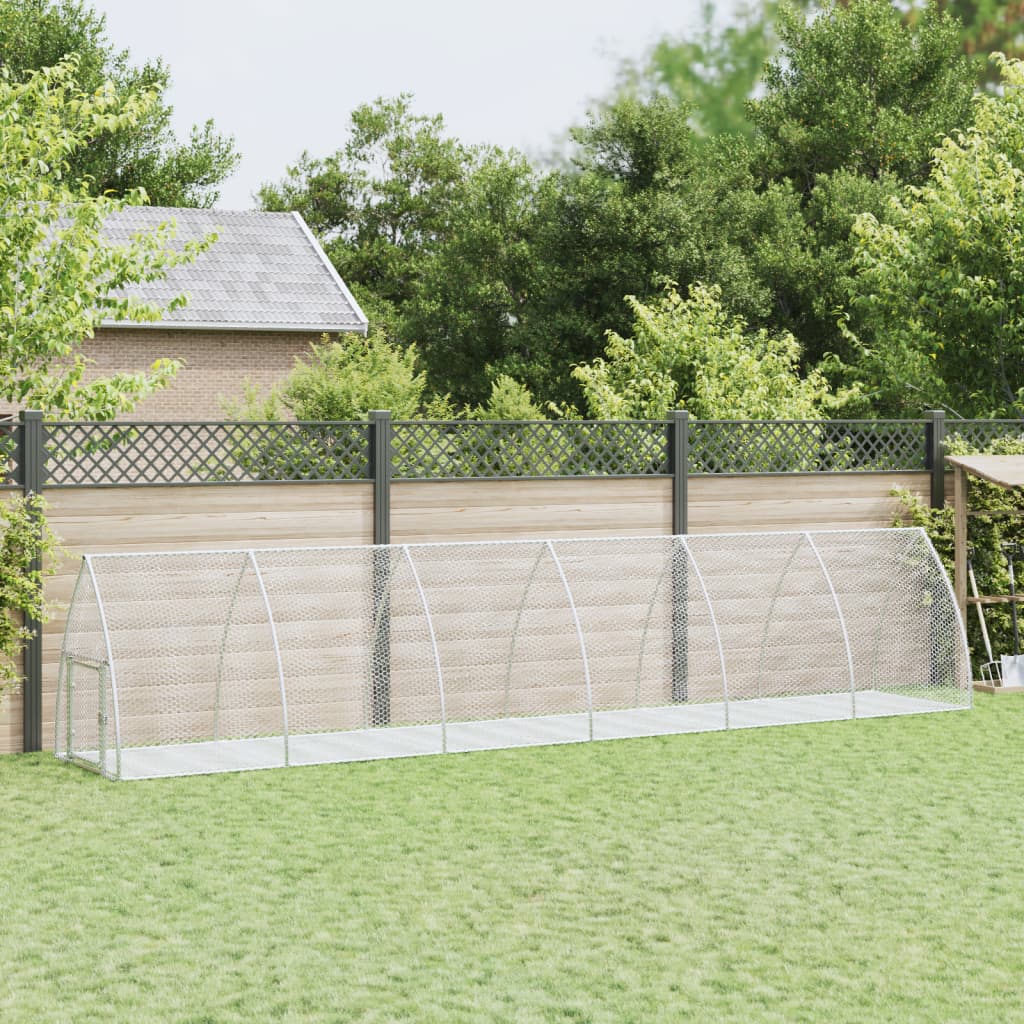 Králíkárna Stříbrná 300 X 105 X 120 Cm Pozinkovaná Ocel