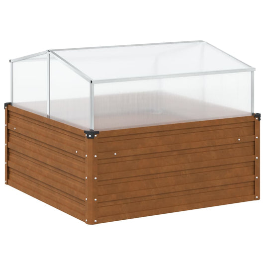 Zahradní Truhlík Se Skleníkem Povětrnostně Odolná Ocel