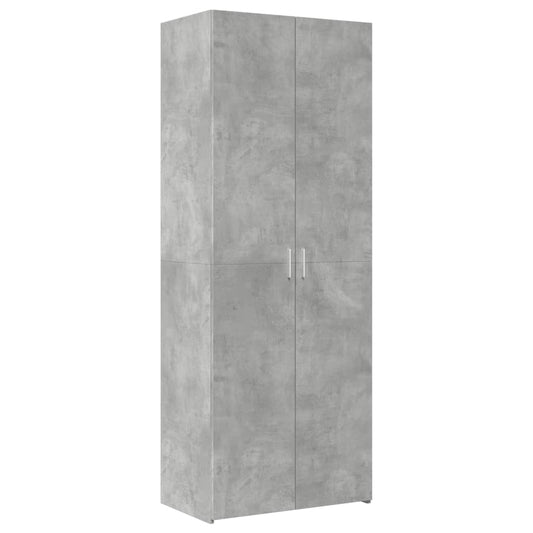 Skříň Highboard Betonově Šedá 70X42,5X185 Cm Kompozitní Dřevo