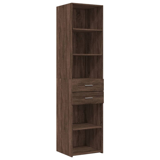 Skříň Highboard 45 X 42,5 X 185 Cm Kompozitní Dřevo