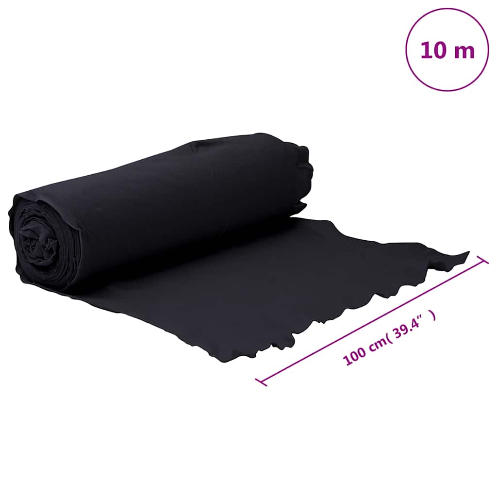 Geotextilní Membrána Černá 1 X 10 M Polyesterové Vlákno