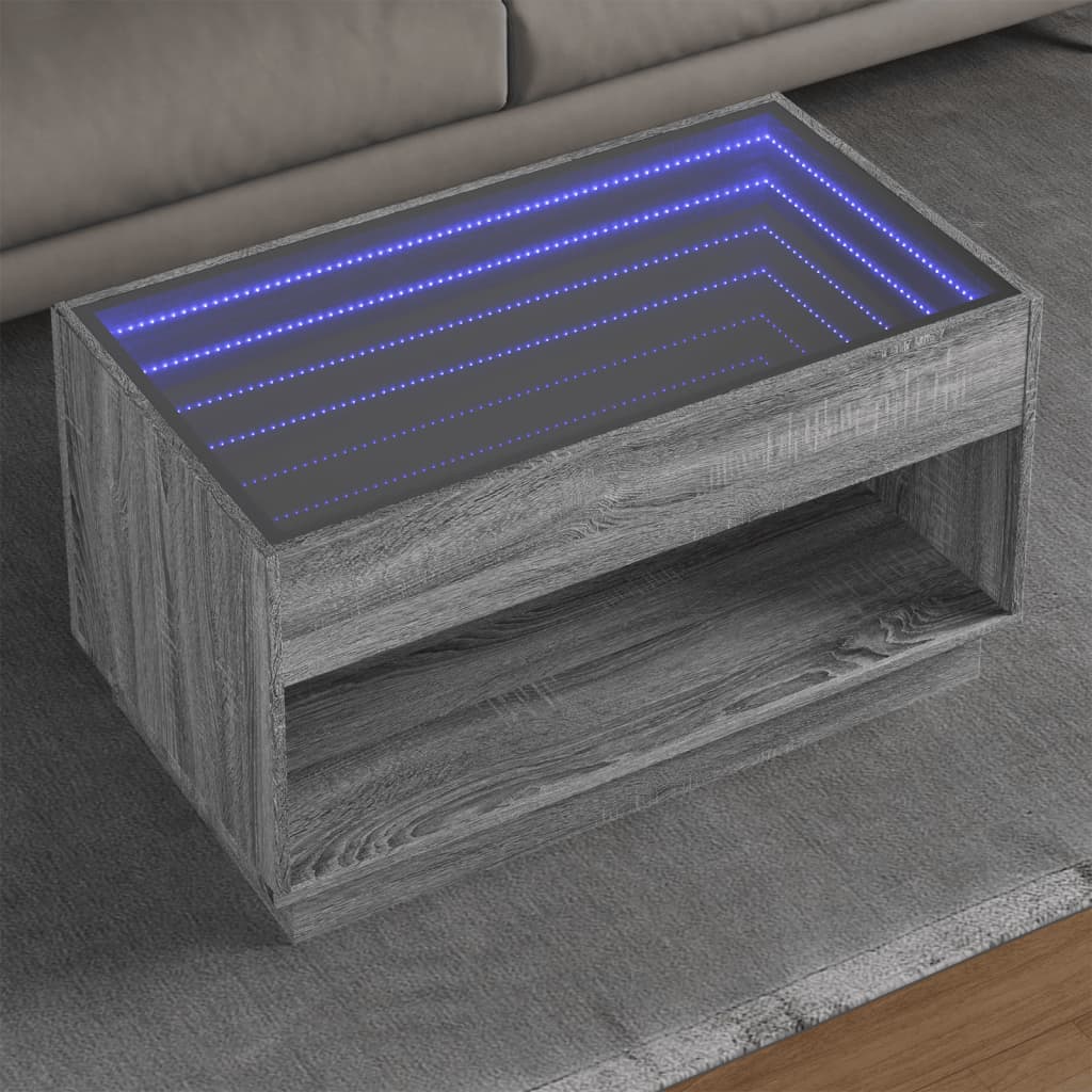 Konferenční Stolek S Infinity Led 40 X 40 X 50 Cm