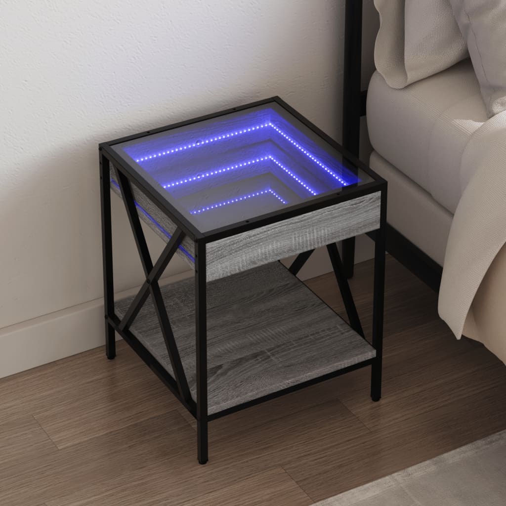 Noční Stolek S Infinity Led 40 X 40 X 49 Cm