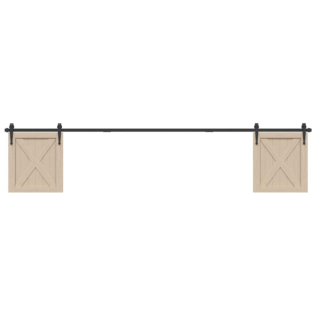 Kování Pro Posuvné Dveře Skříně Uhlíková Ocel Černá