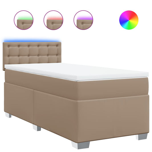 Box Spring Postel S Matrací Umělá Kůže