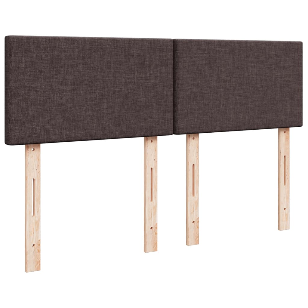 Box Spring Postel S Matrací Tmavě Hnědá 160X200 Cm Textil