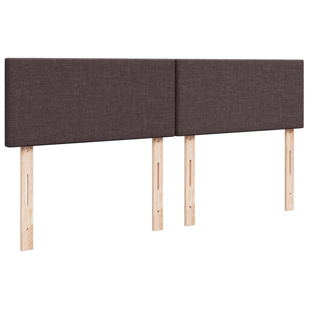Box Spring Postel S Matrací Tmavě Hnědá 180X200 Cm Textil