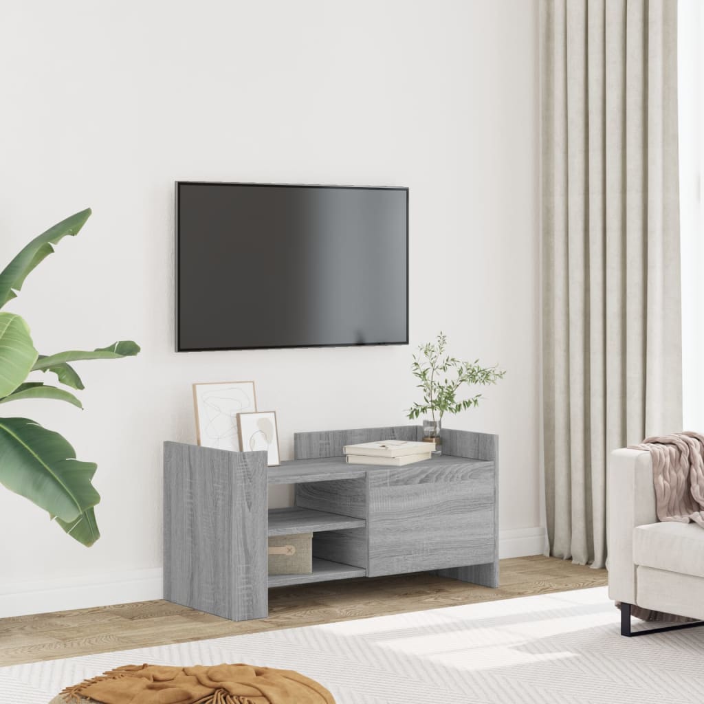 Tv Skříňka Betonově Šedá 80 X 35 X 40 Cm Kompozitní Dřevo