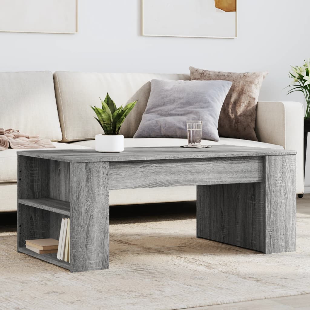 Konferenční Stolek Bílý 102 X 55 X 42 Cm Kompozitní Dřevo