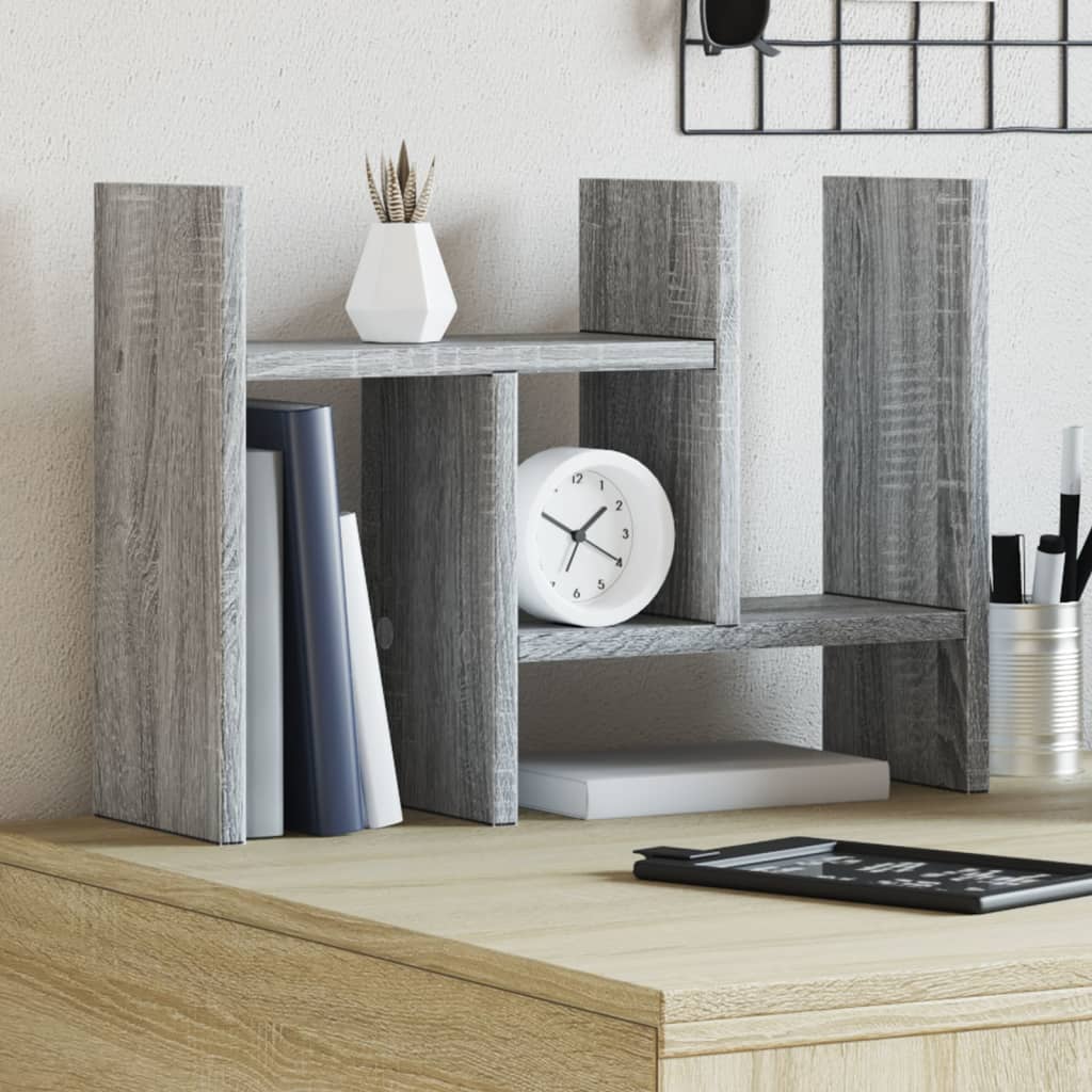Stolní Organizér Betonově Šedý 34,5 X 15,5 X 35,5 Cm Kompozit
