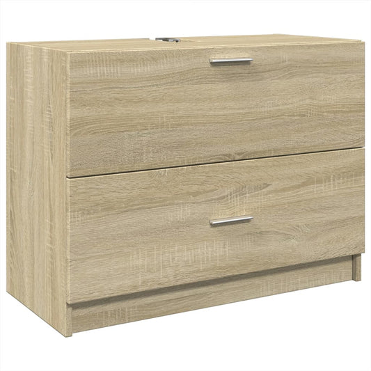 Skříňka Pod Umyvadlo Dub Sonoma 78X37X59 Cm Kompozitní Dřevo