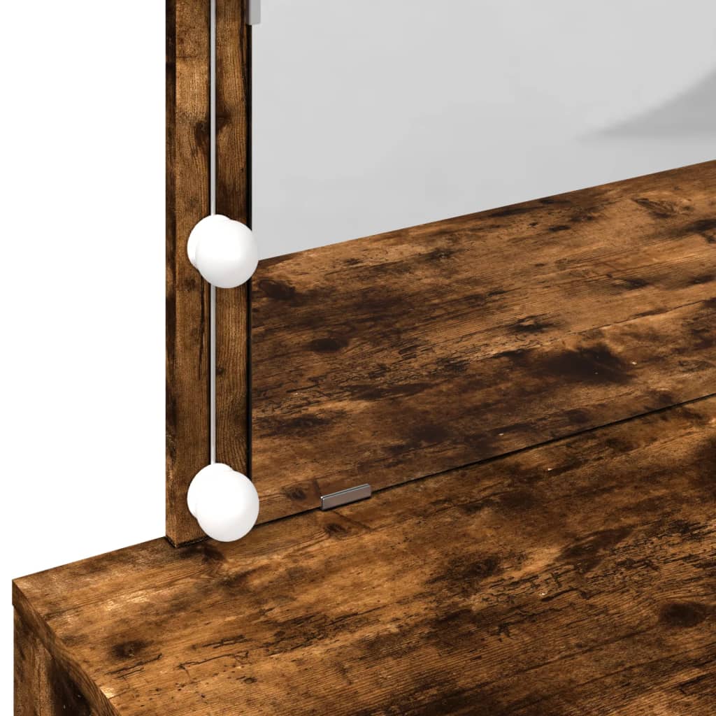 Toaletní Stolek S Led 100 X 40 X 120 Cm