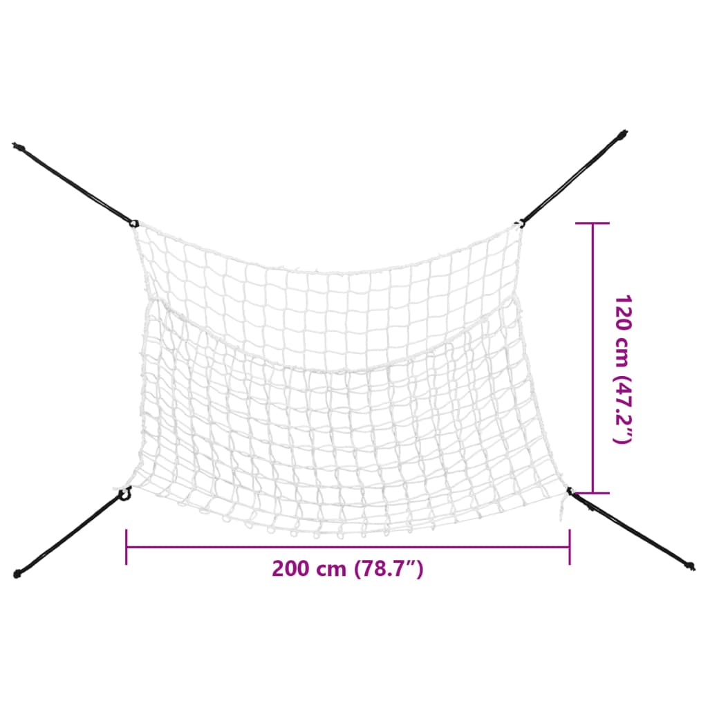 Sítě Na Seno 2 Ks Obdélníkové Bílé 200 X 120 Cm Pp