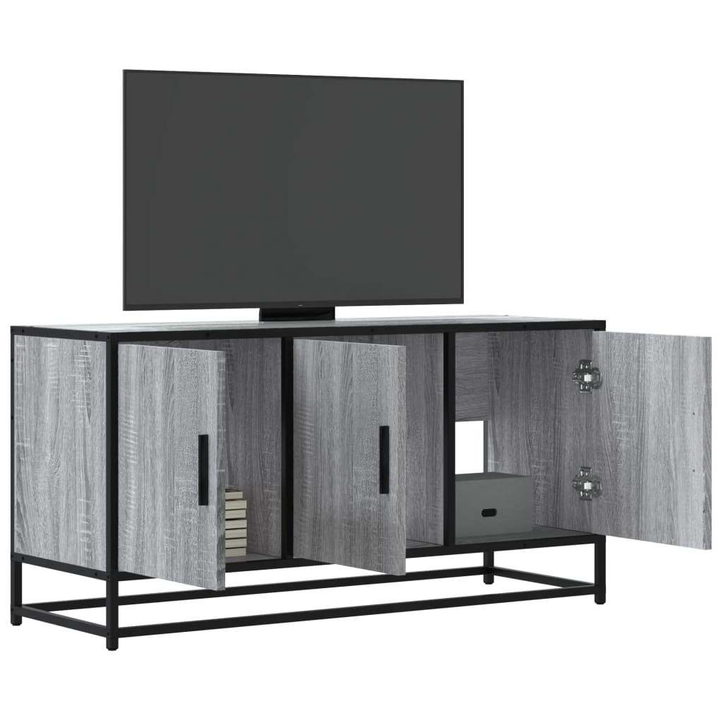 Tv Skříňka 100 X 35 X 50 Cm Kompozitní Dřevo A Kov