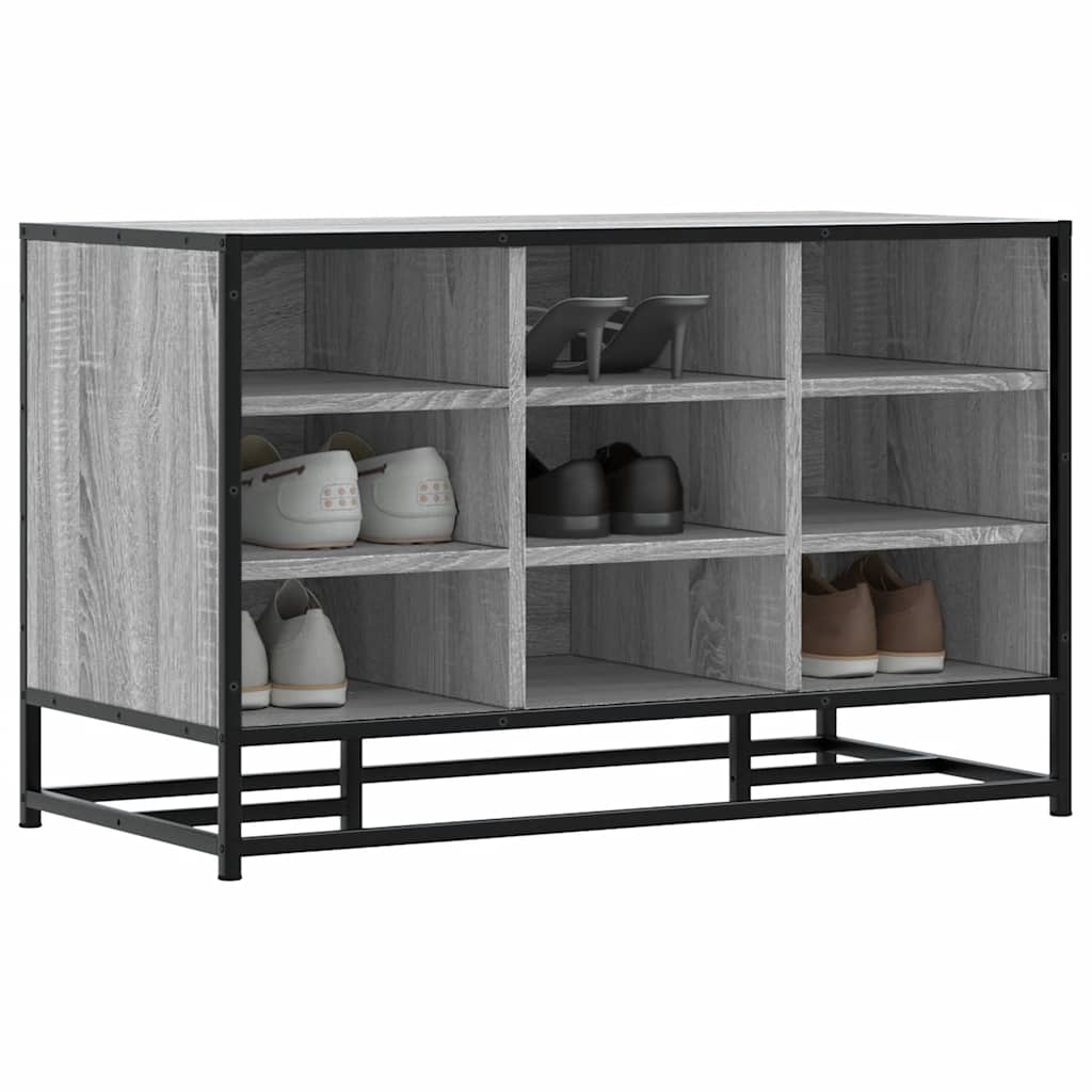 Lavice S Botníkem Černá 84X40X53,5 Cm Kompozit A Kovu