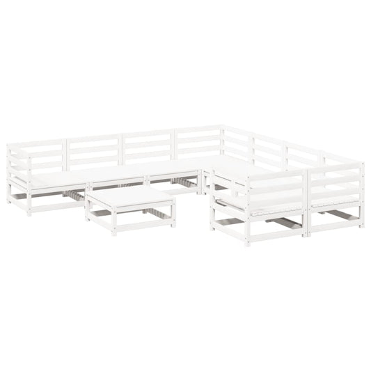 9Dílná Zahradní Sedací Souprava Masivní Borové Dřevo